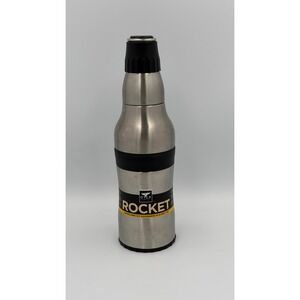 ORCA Rocket 12oz Can Cooler & Bottle Insulator Stainless Steel Black Beer Koozie